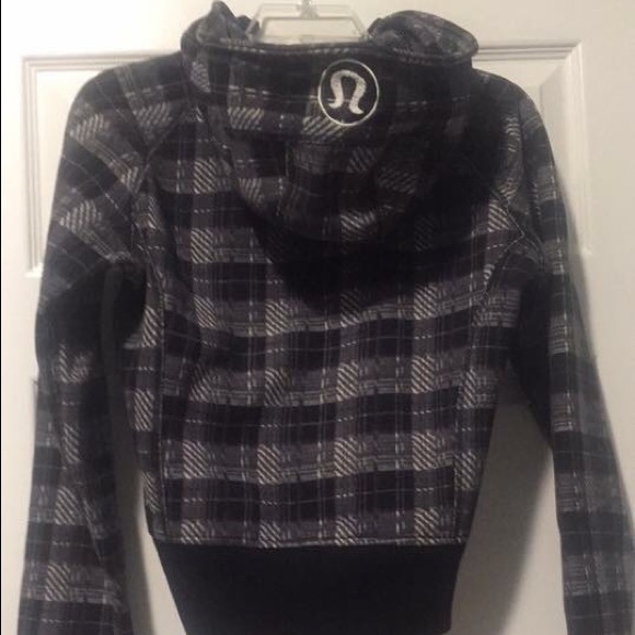 Lululemon Sz 6 Plaid Scuba Hoodie - Picture 2 of 2
